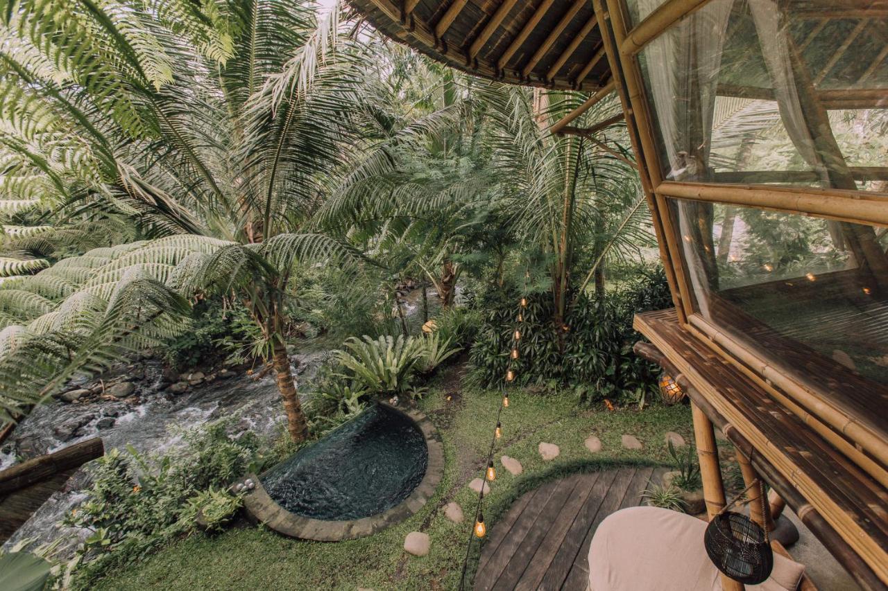 Вилла Hideout Eco Bamboo House Bali Selat Экстерьер фото