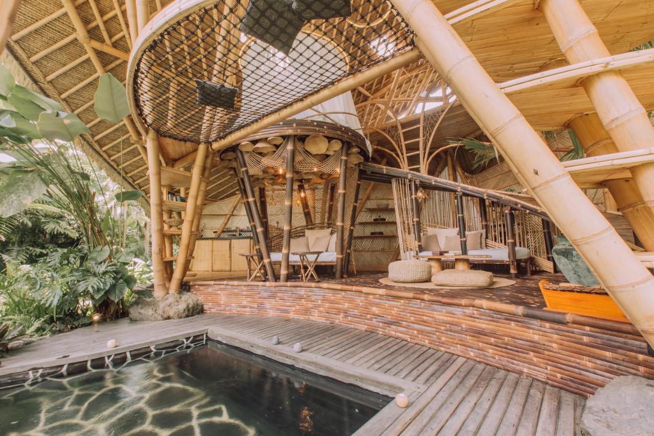 Вилла Hideout Eco Bamboo House Bali Selat Экстерьер фото