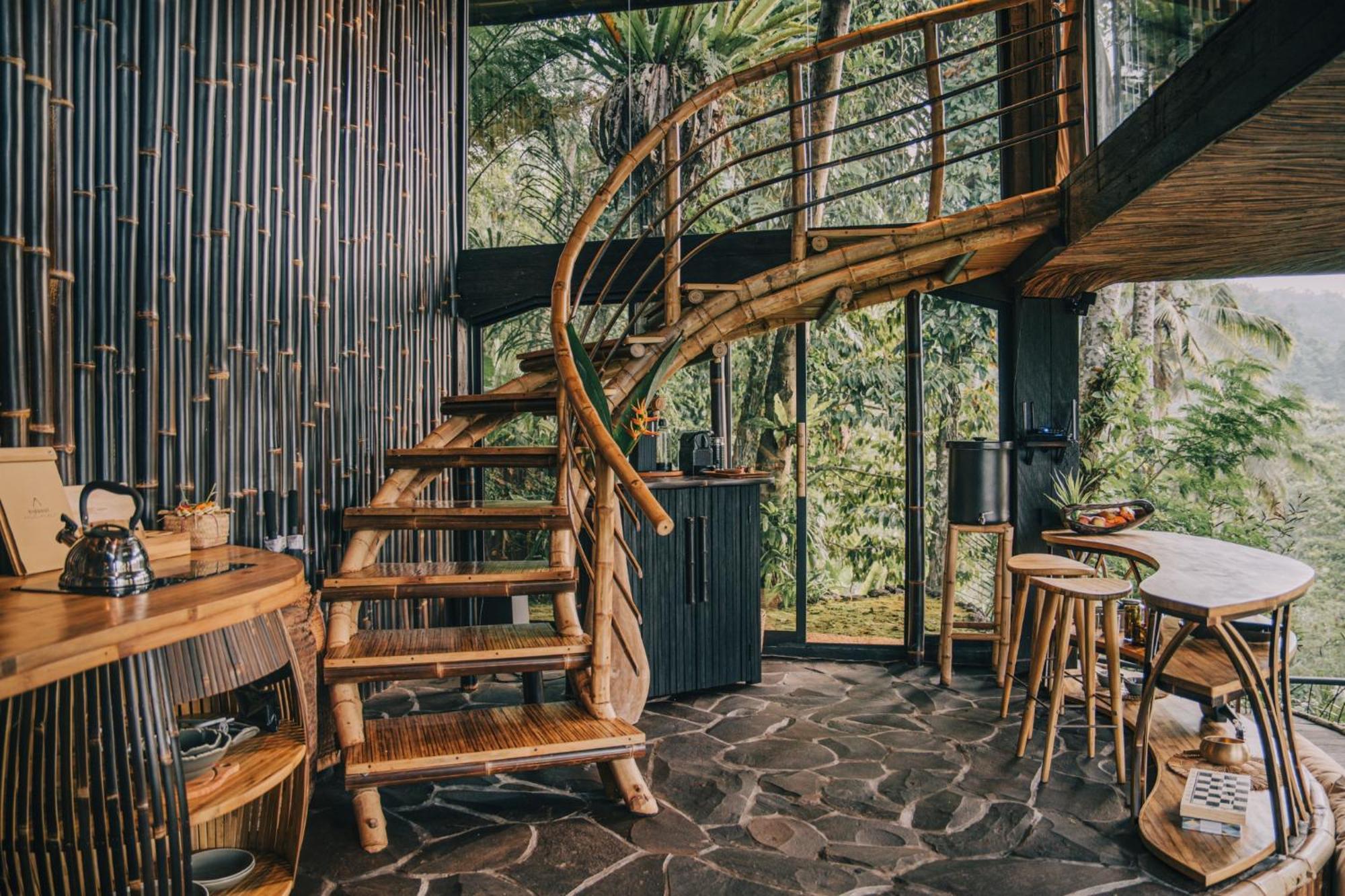 Вилла Hideout Eco Bamboo House Bali Selat Экстерьер фото